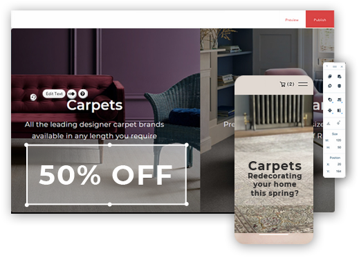 eCommerce solution for carpet