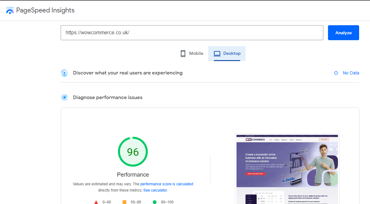speed of online eCommerce store speed of online eCommerce store