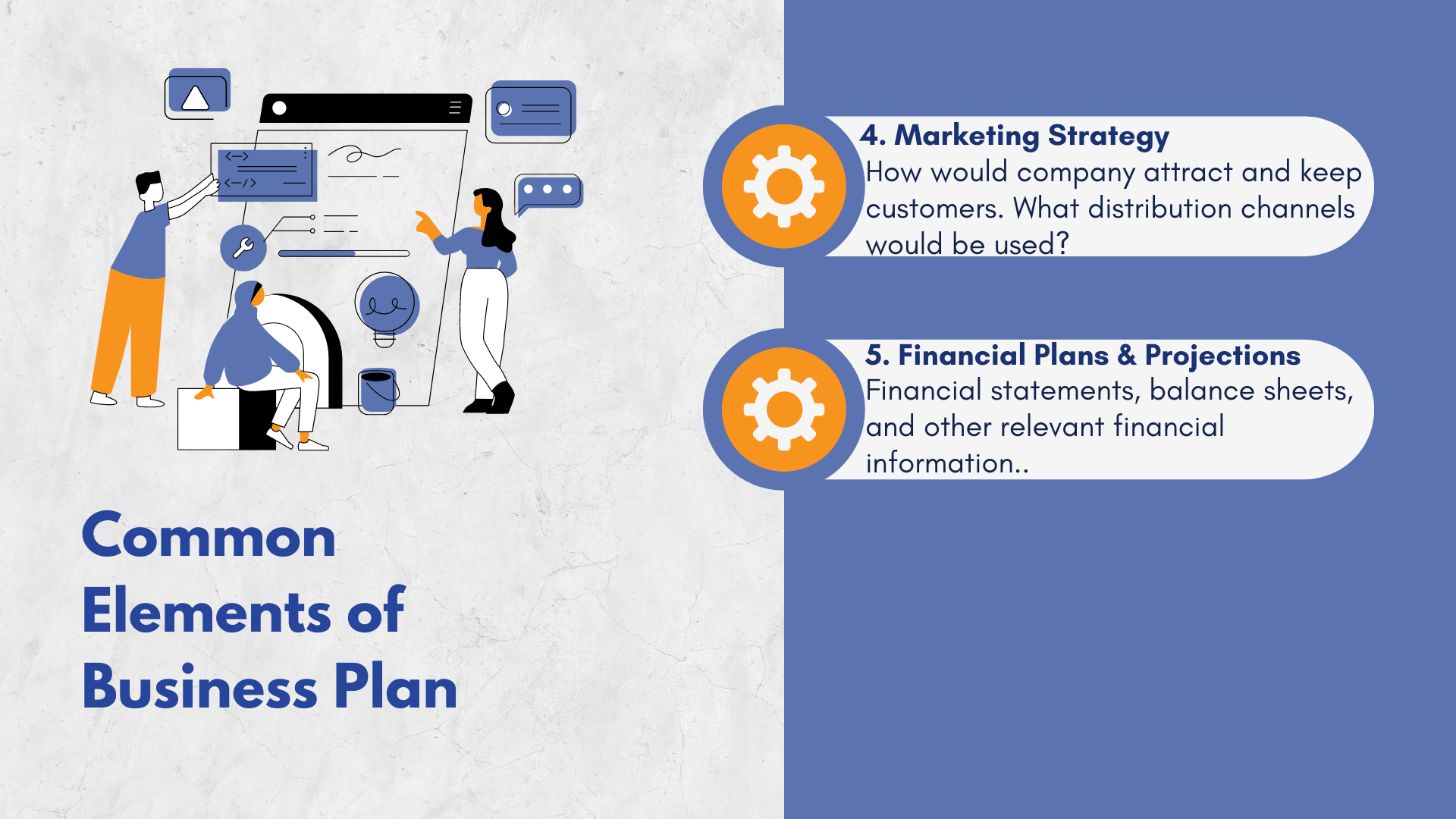 5 most Common Elements of Business Plan 5 most Common Elements of Business Plan