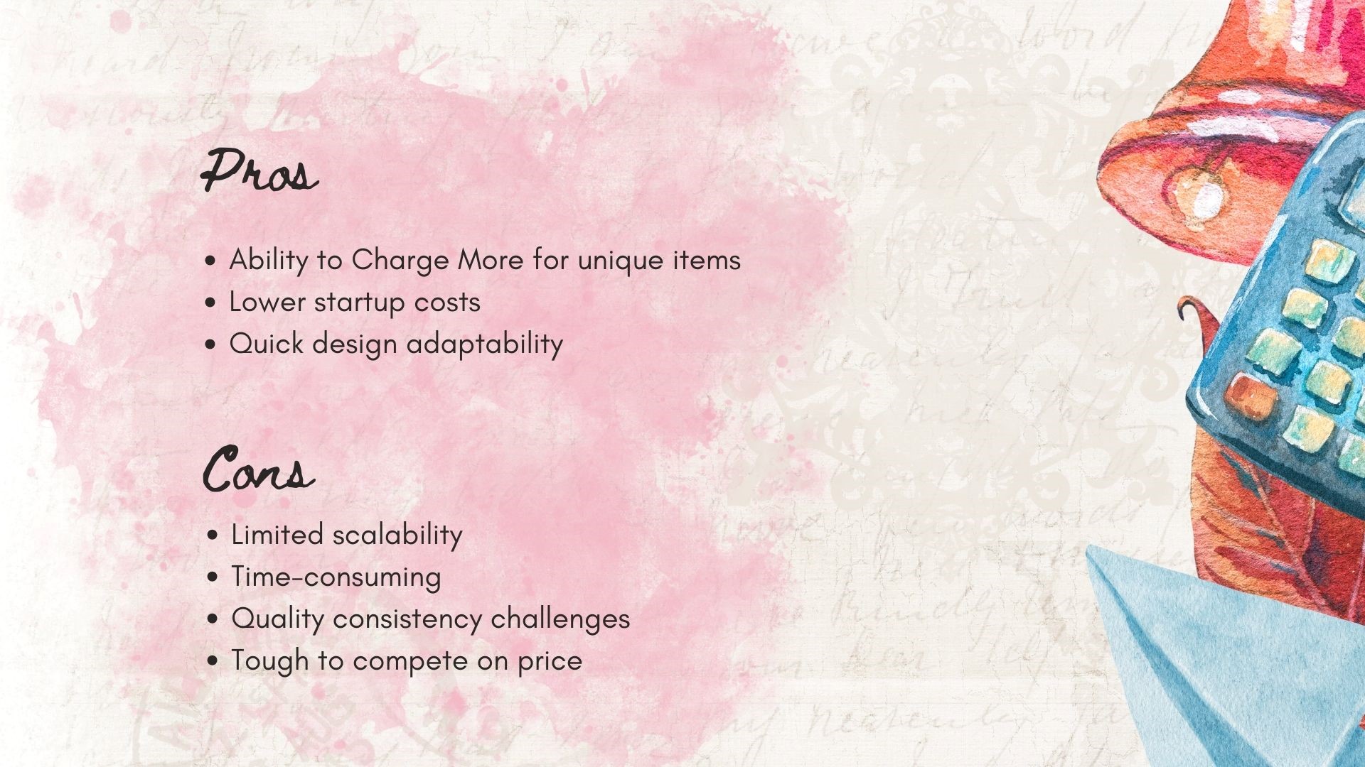 Pros and Cons of Handcrafted Goods